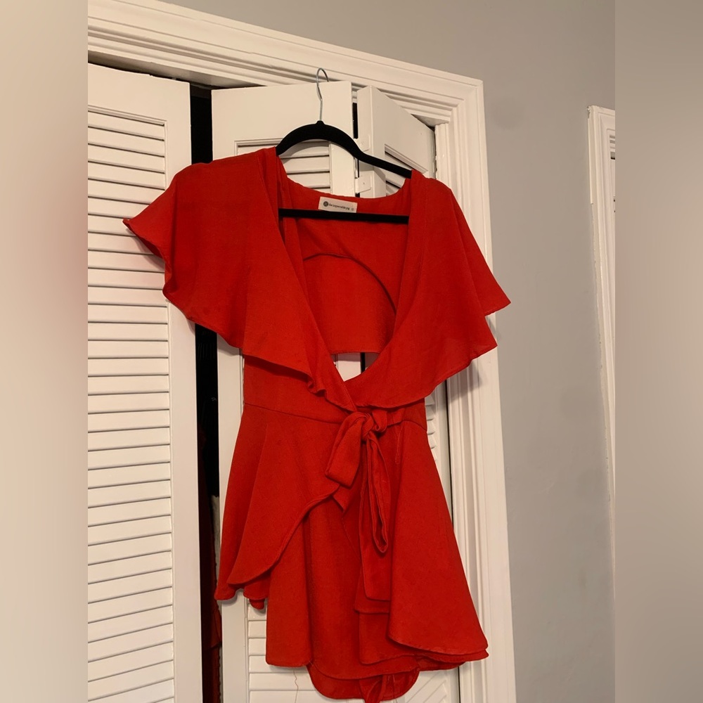 RED ROMPER